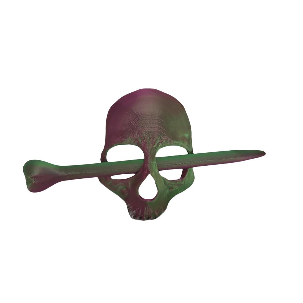 3D-печатная заколка для волос в виде черепа и костей, разные цвета, подарок, искусство, заколка для волос
