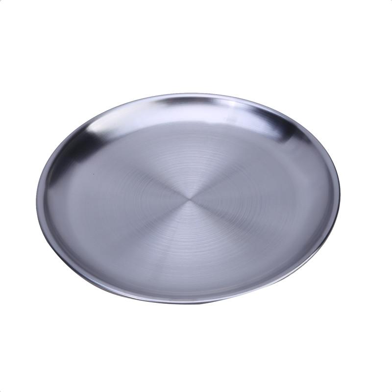 Винтажный поднос из нержавеющей стали с золотым декором для десерта и кофе, кухонная тарелка для торта, поднос для сервировки блюд в западном стиле