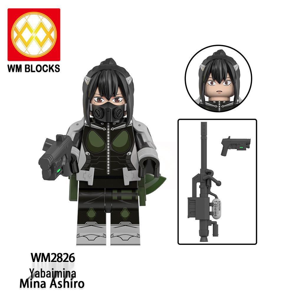 WM6197 Мультяшный Аниме Монстр №8 Фигурка-конструктор Игрушка