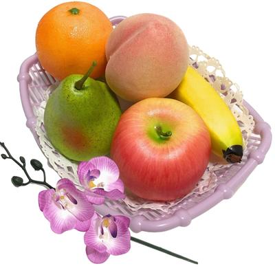 3world Food Реплика Фруктов и Цветов Дисплей Буддийский Алтарь Роскошный Реалистичный Тип Корзина, Корзина, Подношение, SW1017, (5 разновидностей)
