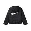 Nike Женская укороченная стеганая куртка с капюшоном из синтетического наполнителя для спорта Черная CZ1467-010