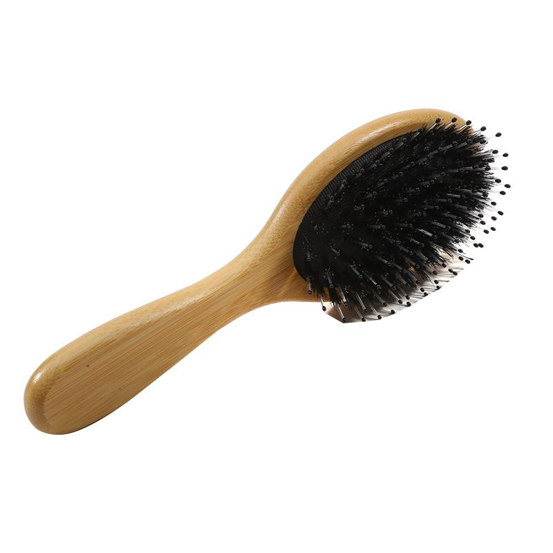 Расческа из щетины кабана, легко моется, волосы гладкие, портативная, для домашнего использования, расческа для волос, массаж кожи головы с воздушной подушкой