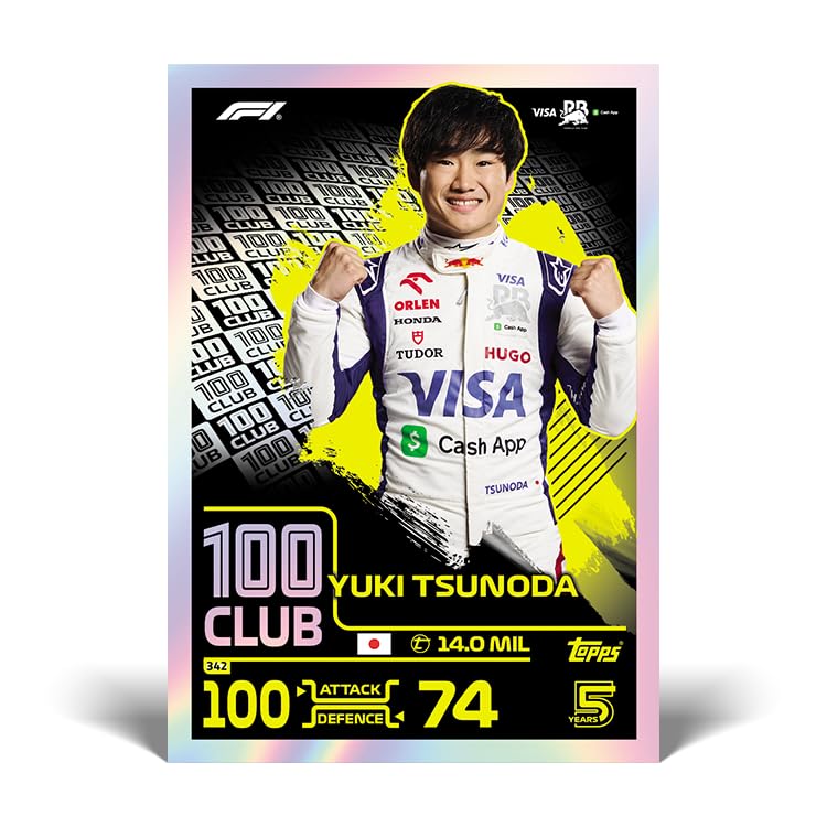 Topps Turbo Attax Формула 1 2024 Мега Мультипак Включает 39 карт Turbo Attax и 2 карты ограниченной серии - - карты, размер.