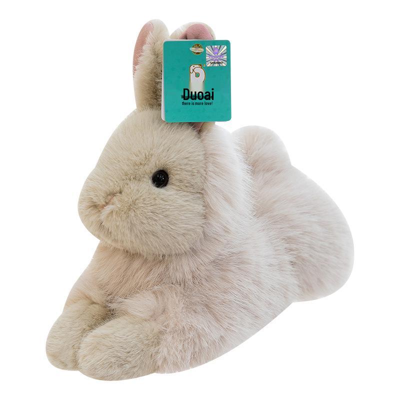 Очаровательная плюшевая игрушка-кролик лежащий - Кукла-компаньон для ребенка