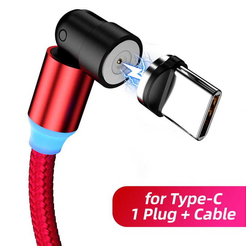 Магнитный зарядный кабель с вращением на 540°, USB-кабель типа C/Lightning, кабель для микрозарядки iPhone, IOS/Android
