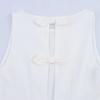 Kaslead New Arrival Women's Clothing Fashion Style Fashion Silm Back Bows Elegant Slim White Dress