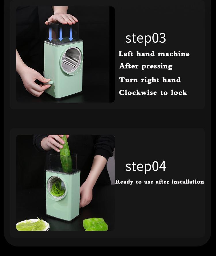 Многофункциональная овощерезка, терка для артефактов, соскабливание и нарезка картофеля, редиса, грубая нарезка, бытовой кухонный инструмент