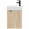 Bathroom Vanity Cabinet with Faucet Sonoma Oak