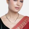Abdesigns Diamond Mangalsutra, Gold Plated Indian Mangalsutra, Bollywood Actress Mangalsutra, American Diamond Mangalsutra