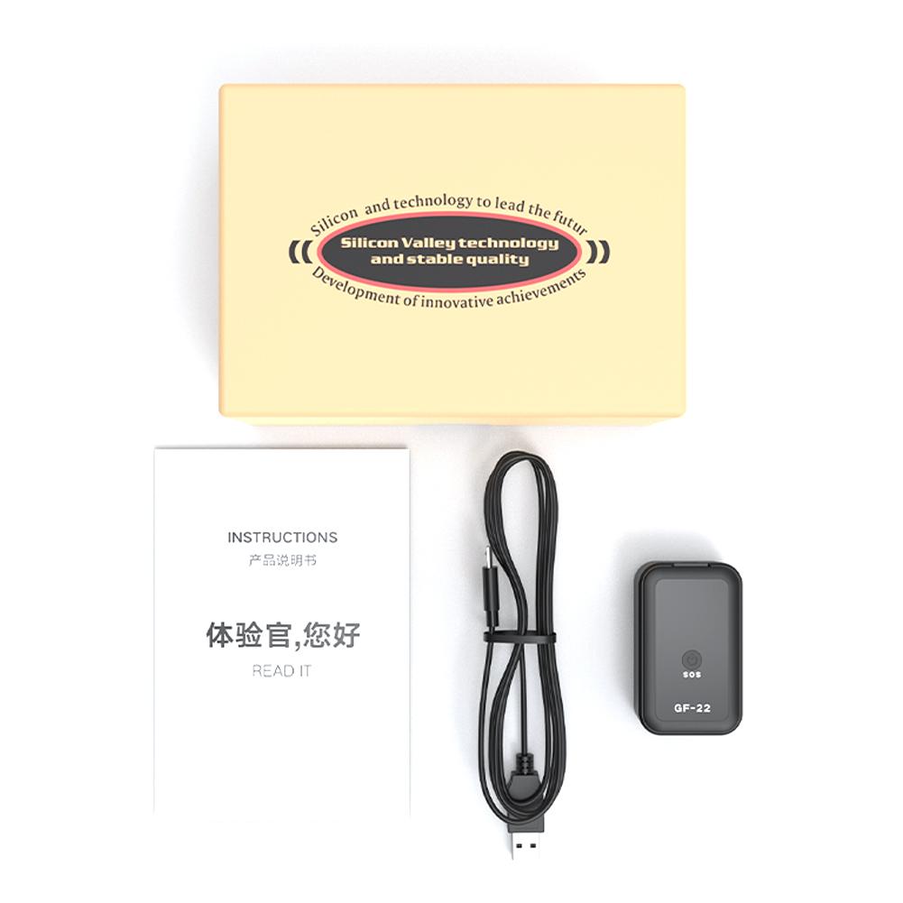 GF22 GPS Трекер Защита от потери Устройство отслеживания в реальном времени Магнитный Противоугонный Позиционер Автоматическая сигнализация Геозона История маршрутов