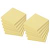 ZCZN Sticky Notes Memo Pad Strong Adhesive Yellow 76x76mm 100 Sheets X 12 Books
