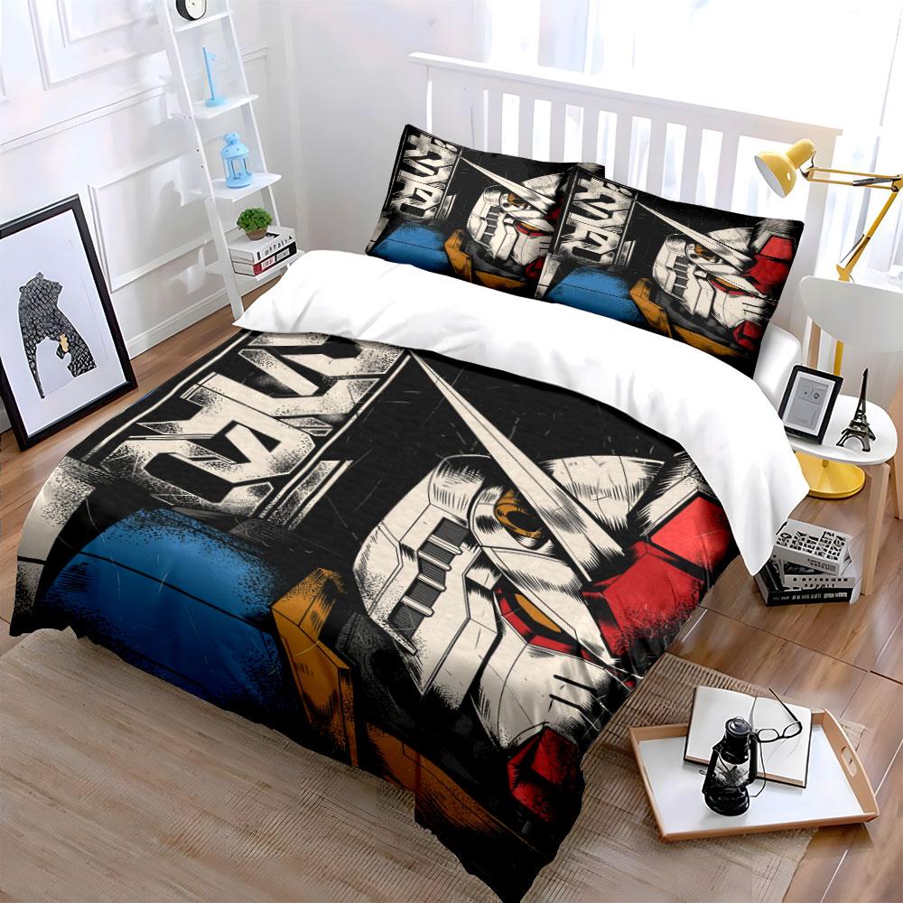 Robot-themed, bold graphic design. Bedding sets Duvet cover sets Duvet covers Pillowcases(1*Duvet Cover 2*Pillowcases without duvet insert)