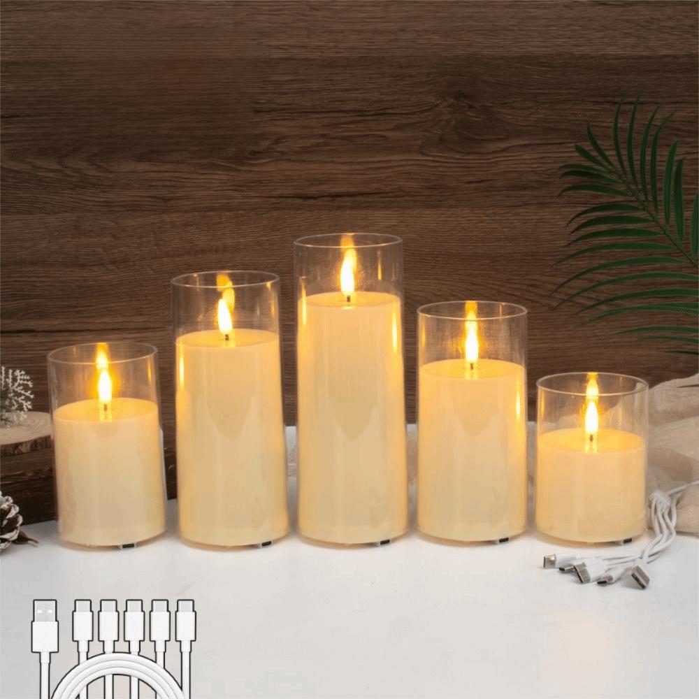 with Remote Control LED Flameless Candles Fake Candle Lights Restaurant Lighting