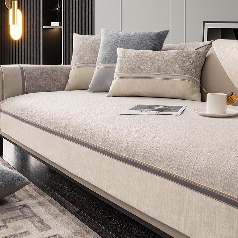 Роскошный нескользящий диван из синели, чехол для дивана, угловой диван, полотенце, накладка на сиденье, защитный чехол для дома, диванная подушка для гостиной