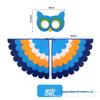 Children's Phoenix & Peacock Feather Wings and Mask Set for Halloween Performance