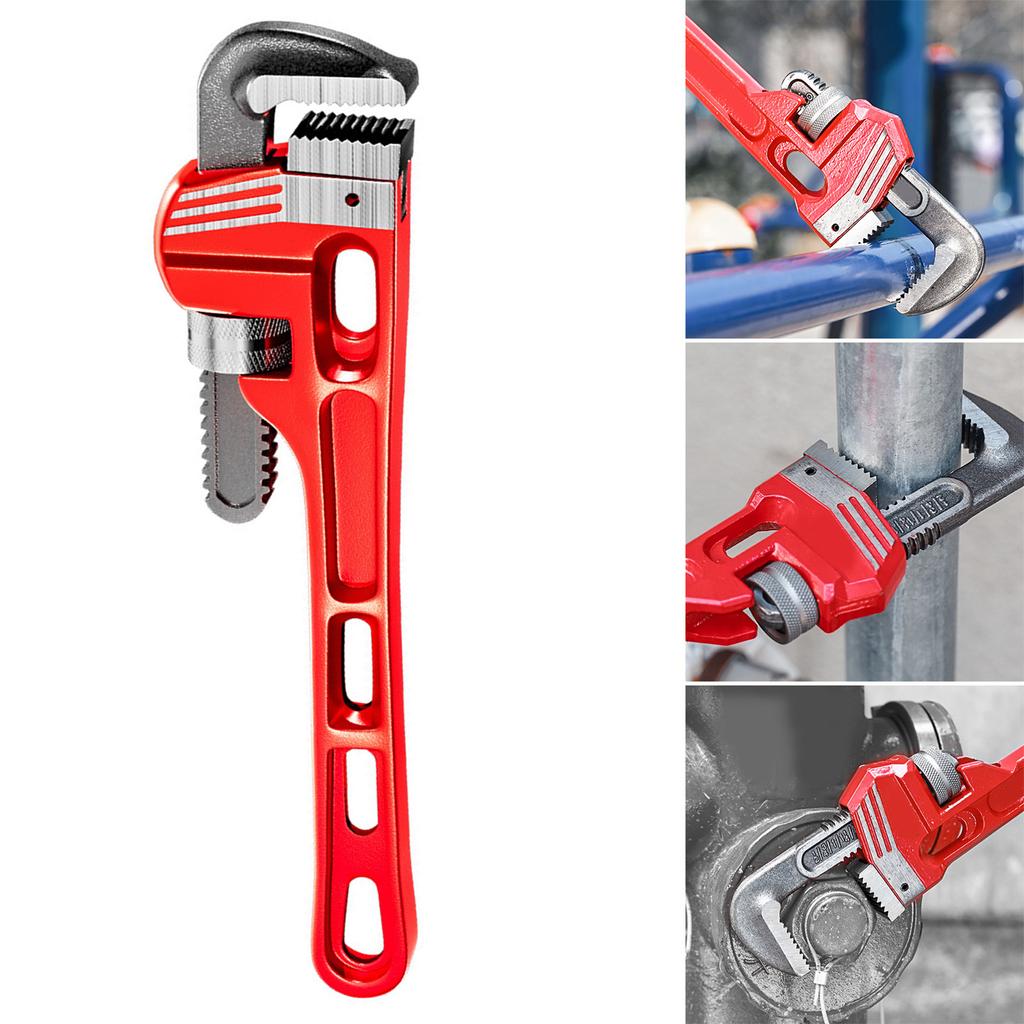 8"/10"/12"/14"/18" Heavy Duty Straight Pipe Plumbing Wrenches Adjustable Pipe Clamps Pliers Plumbers Spanners Tool
