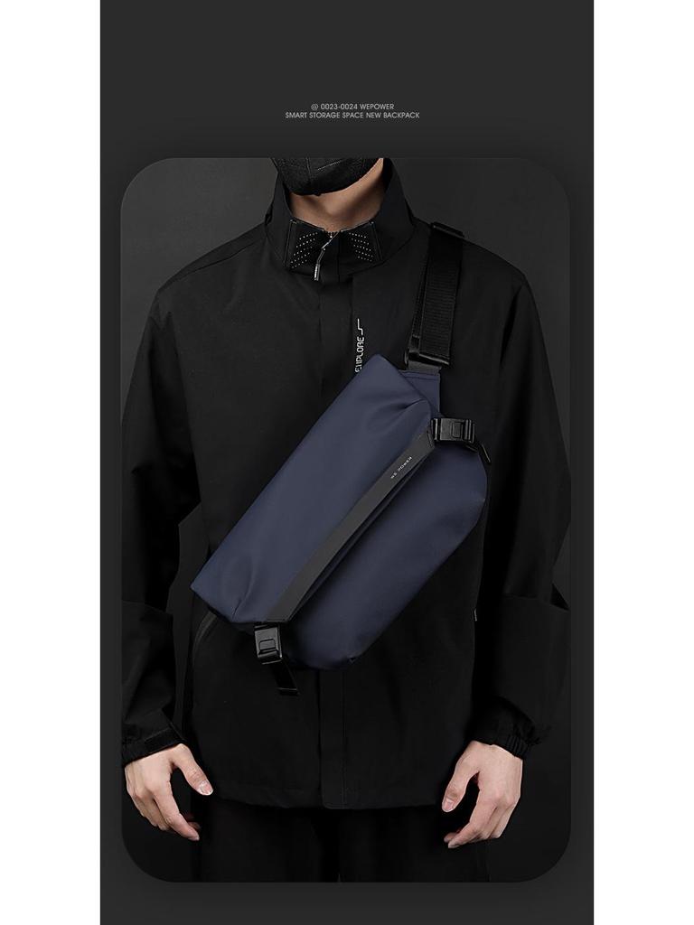 WEPOWER Универсальный мужской повседневный рюкзак через плечо - Модная маленькая квадратная нагрудная сумка