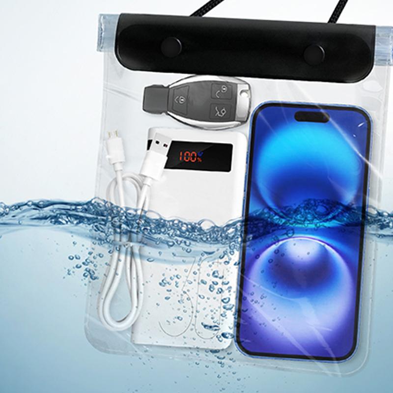 Прозрачный водонепроницаемый чехол для телефона с сенсорным экраном под крышкой мобильного телефона со шнурком для телефона, герметичная сумка для плавания и дайвинга