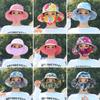 Fashion Women Summer Outdoor Riding Anti-UV Sun Hat Beach Foldable Sunscreen Floral Print Caps Neck Face Wide Brim Hat