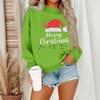 Women's Casual Fashion Round Neck Long Sleeve Christmas Printed Sweatshirt