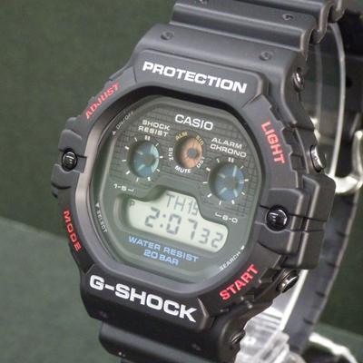 Специальная цена на цифровые ударопрочные часы CASIO с батарейкой, водозащитой 20 АТМ! G-SHOCK DW-5900U-1JF 10-летние Мужские
