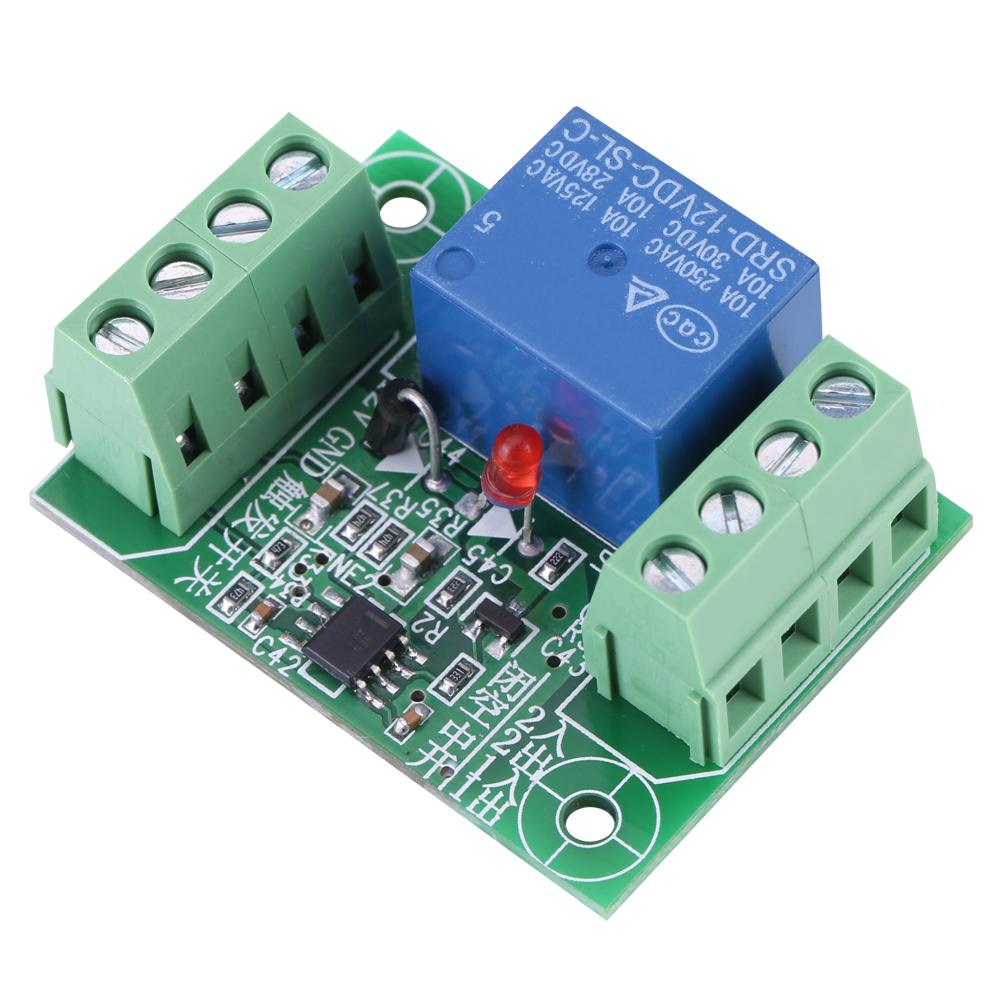Trigger Relay, Single Channel Bistable 12V,Circuit Trigger Relay Control Module 10A 250VAC, PC Board Relays