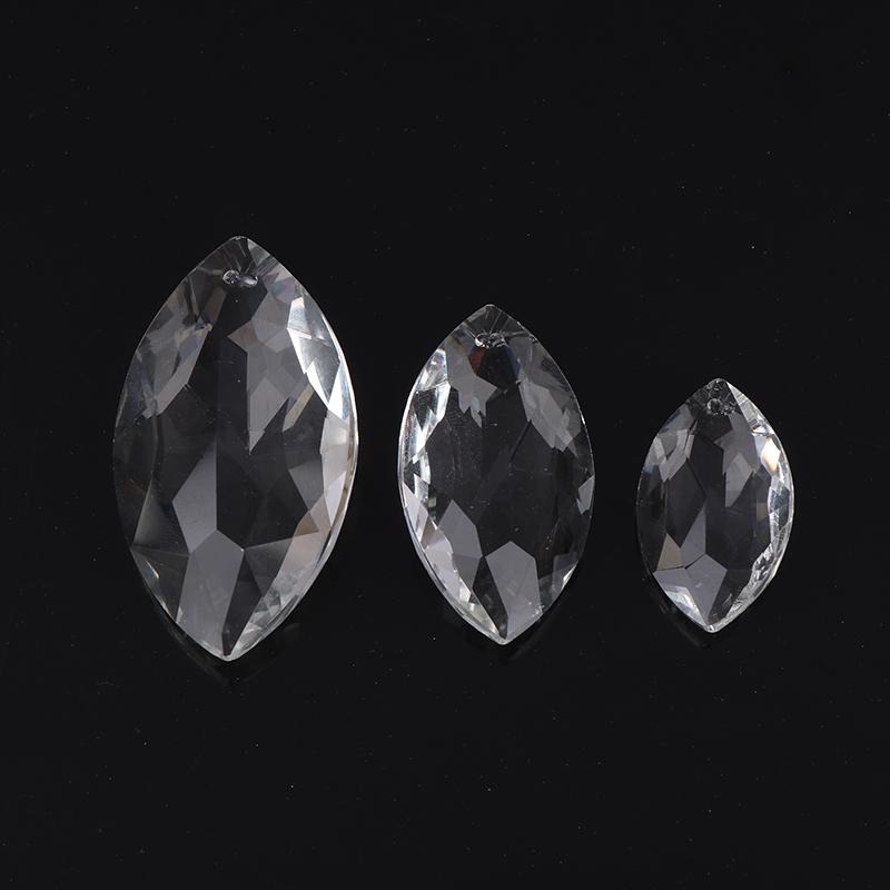 1 шт. прозрачные хрустальные подвески в виде конских глаз, стеклянные преломляющие призмы, ловец солнца, висящие для занавески, свадебной люстры, декора