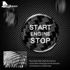 Real Hard Carbon Fiber for Alfa Romeo 147 156 159 Giulia Stelvio Accessories Car Engine Start Stop Button Cover Ignition Sticker