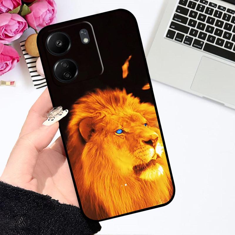 Чехол для Xiaomi Poco C65 Redmi 13C 4G Милый Мультяшный Чехол Мягкий Силиконовый Чехол для Телефона Для Xiaomi Redmi 13C Poco C65 C 65 Бампер