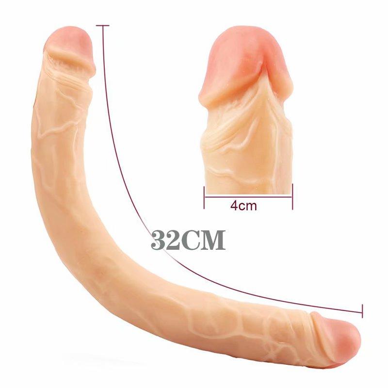 Huge Dildo 21/43/56cm Super Realistic Soft Penis Double Heads Sex Toys for Women Men