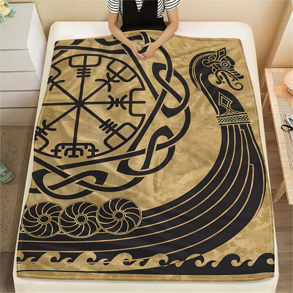 1 шт. Фланелевое одеяло с принтом «Ходячие мертвецы», Высокое качество, Для всех сезонов, Декор для дома, Тепло и уют, Идеально для рождественских подарков