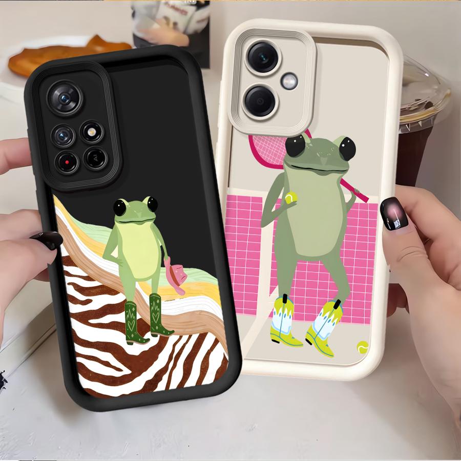 Модный и трендовый чехол-лягушка для Xiaomi Redmi Note 14 Pro Plus 12 11 Note 13 12C 10 14C A1 A2 A3 A4 13C 12s 11s Чехол для телефона