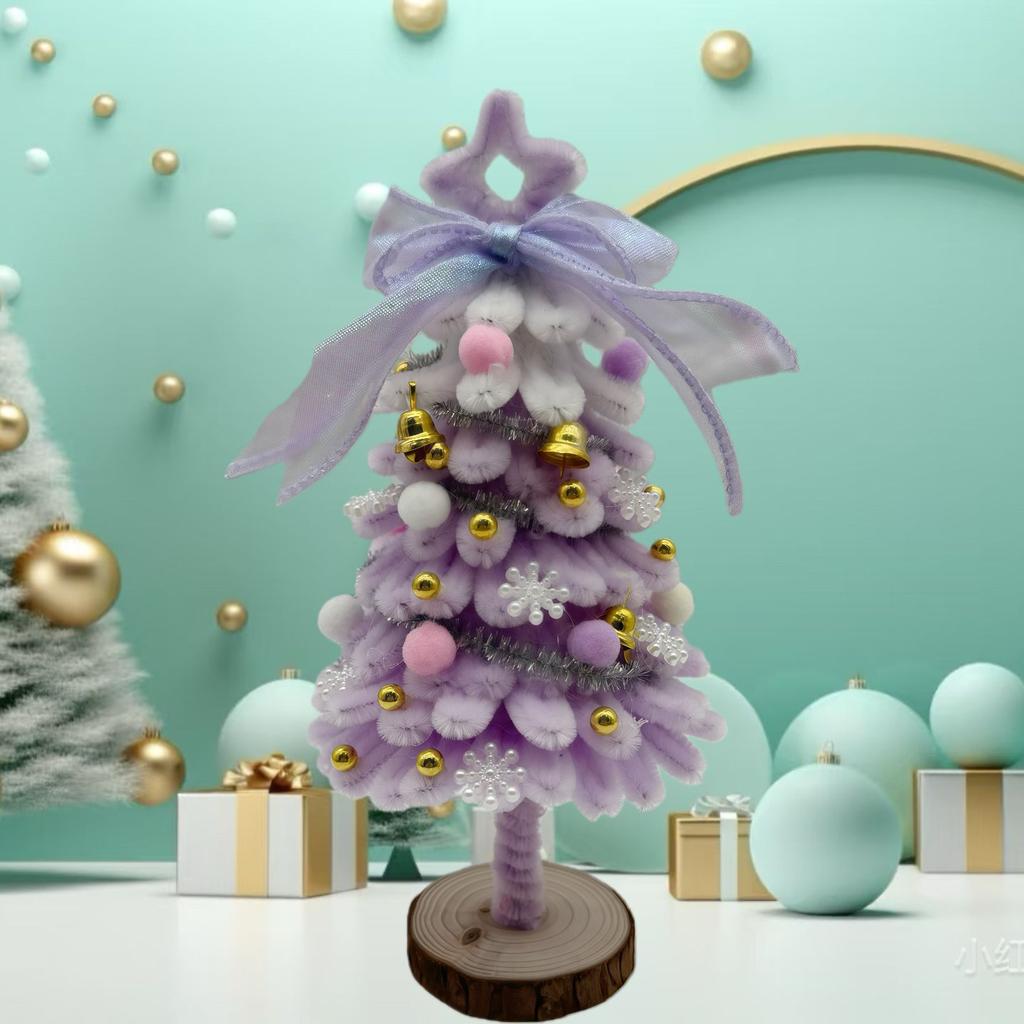 Bestseller New Handmade Finished Wrought Iron Twisty Stick Christmas Tree DIY Desktop Mini Ornament Model 01