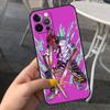 Чехол для Apple iPhone 14 11 13 7 12 Pro 7 XR XS Max 8 Plus 6 14Pro черный мягкий чехол для телефона с милым мультяшным человечком-бензопилой
