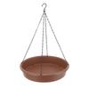Bird Bath Hanging Bird Feeder Round Plastic Hanging Bird Feeder Tray Outdoor Bird Bath Tray Brown