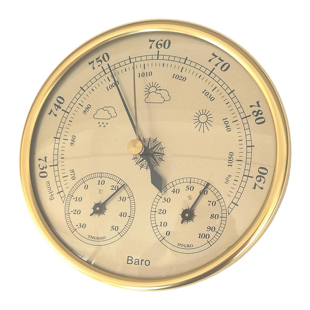 Прецизионный барометр 3 в 1, метеорологическая станция, барометр, термометр, гигрометр для внутреннего и наружного использования, измеритель влажности