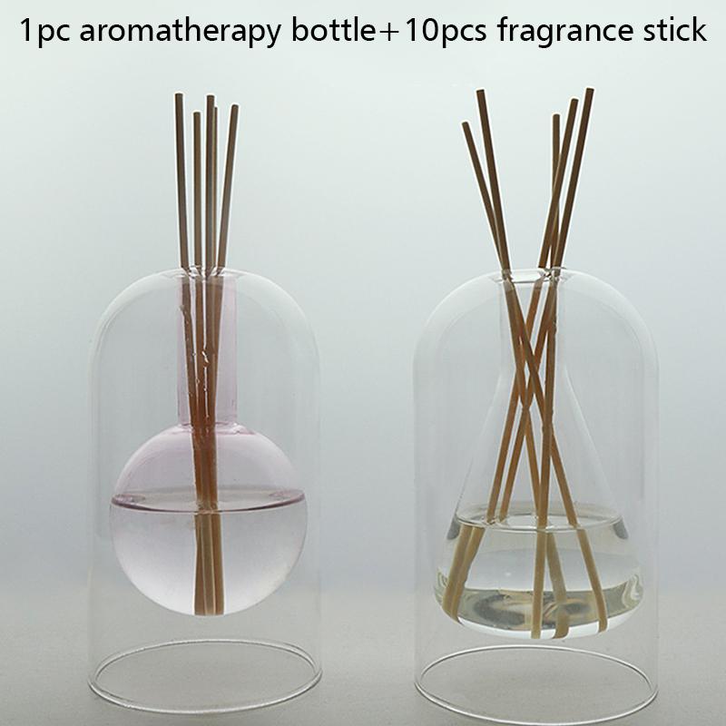 Стеклянная бутылка диффузора для ароматерапии Красочная двухслойная бутылка для ароматерапии