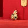 Полая эмаль auspicious cloud гортензия мешочек кулон женский ретро закон золотой ожерелье легкая роскошь нишевый высокий смысл может быть открыт