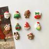 10Pcs Resin Art Christmas Fridge Ornaments Cute DIY Resin Accessories  Living Room