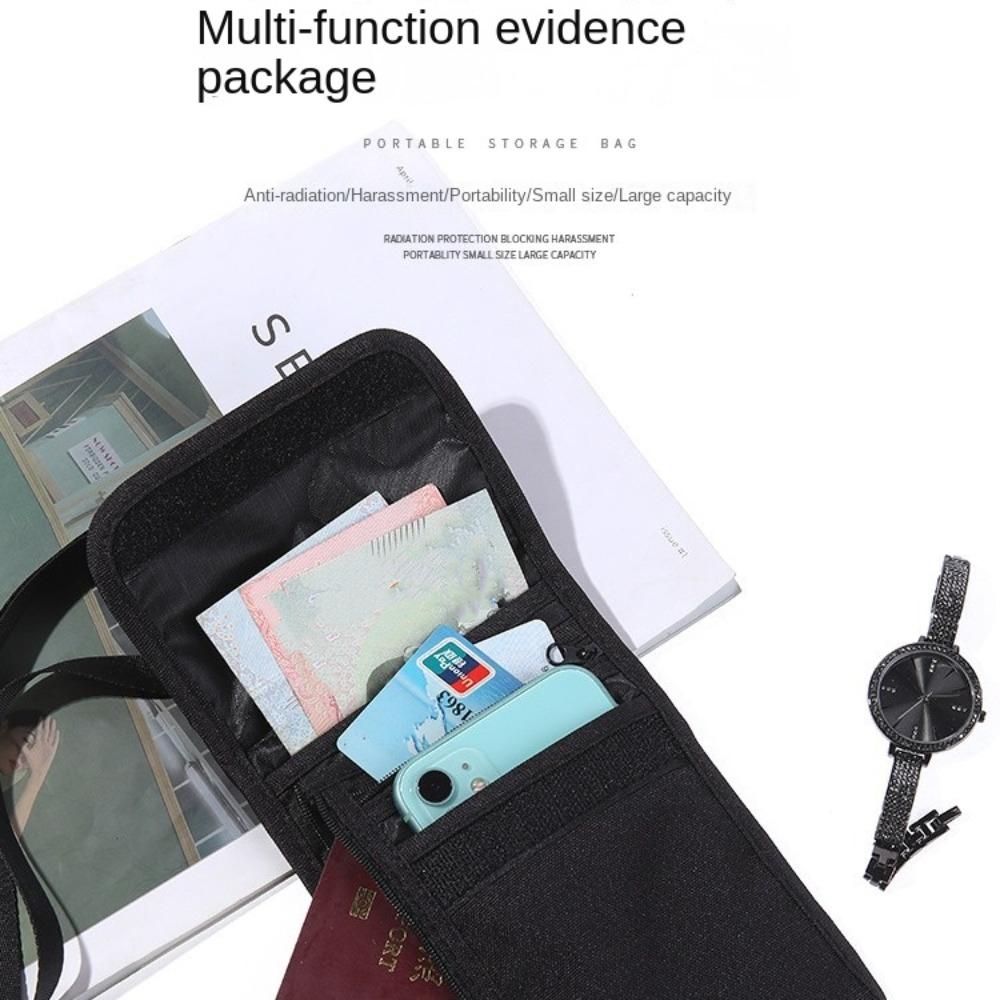 Нейлоновый дорожный шейный чехол Дорожные аксессуары Кошелек для паспорта Чехол для документов Регистрация на рейс в самолете