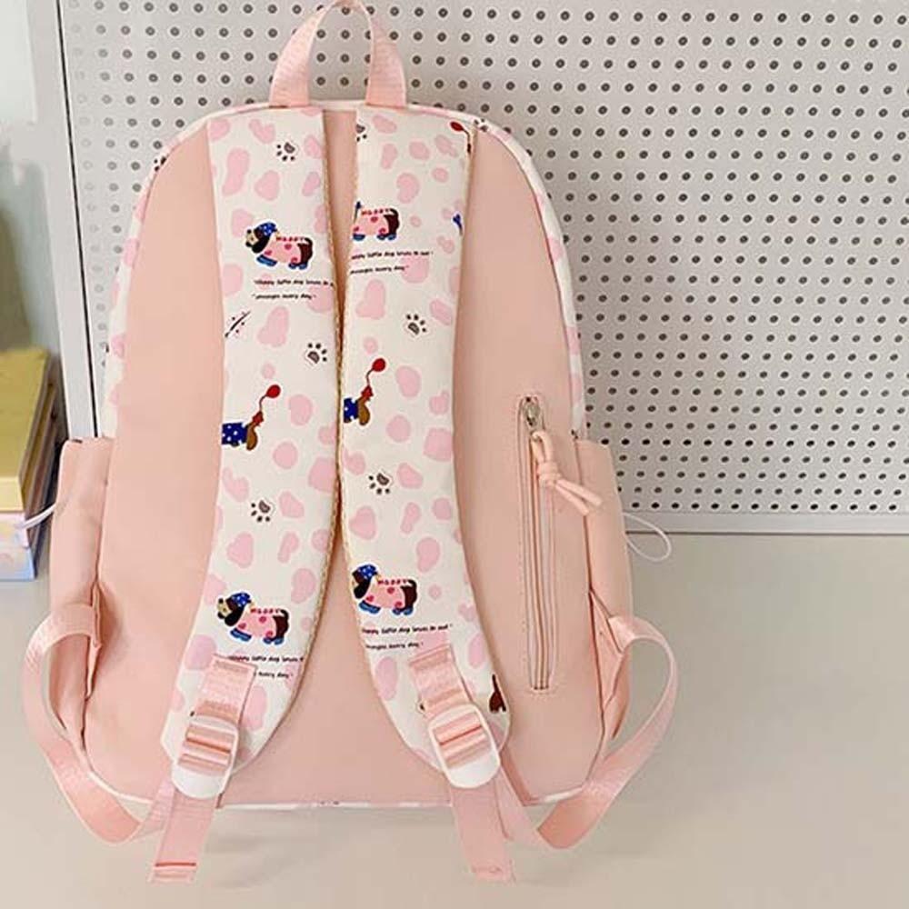 Daypack Students School Bag Casual Large Capacity Backpack Nylon Dachshund Backpack Sport