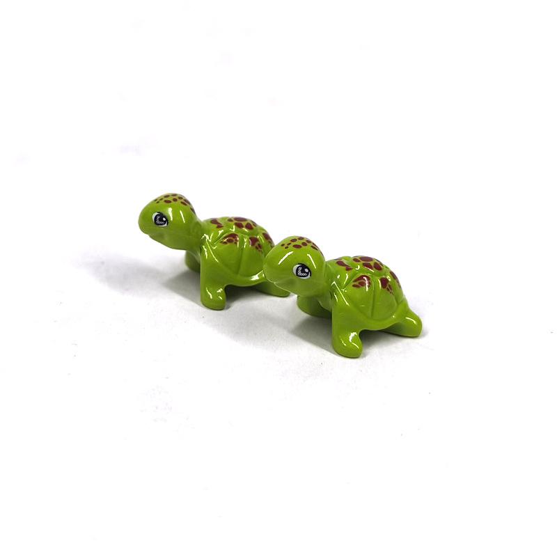 Детали для DIY с принтом животных: Коза, Чайка, Пингвин, Рыба, Овца - Совместимы с MOC Игрушками-конструкторами