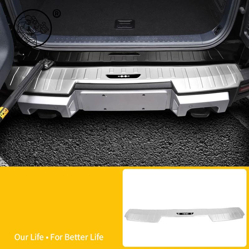 For BYD Leopard 5 DENZA B5 Car Threshold Protection Sticker Rear Trunk Inner Bumper Plate Guard stainless steel Protector