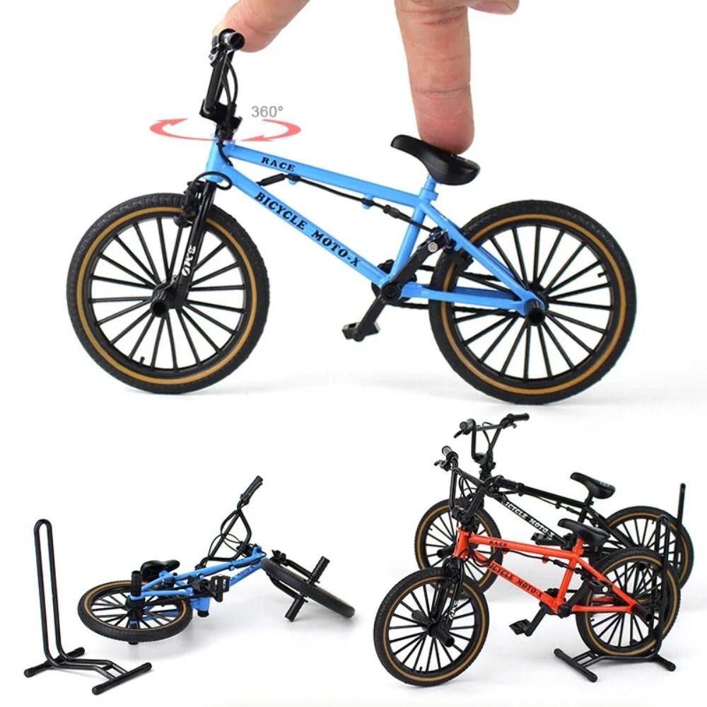 Parking Rack Bicycle Model Toy Stunt Bike Simulation Bike Birthday Gift Finger Mini Bike  Boys Gift