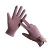 Anti-slip Plush Driving Gloves Bowknot Elasticity Soft Gloves Gift Winter Women Gloves  Snowboard