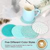 4pcs Woven Coaster Set High-Temperature Resistant Cup Coasters Absorbent Coasters For Coffee Tea Drinks Pads Table Decoration