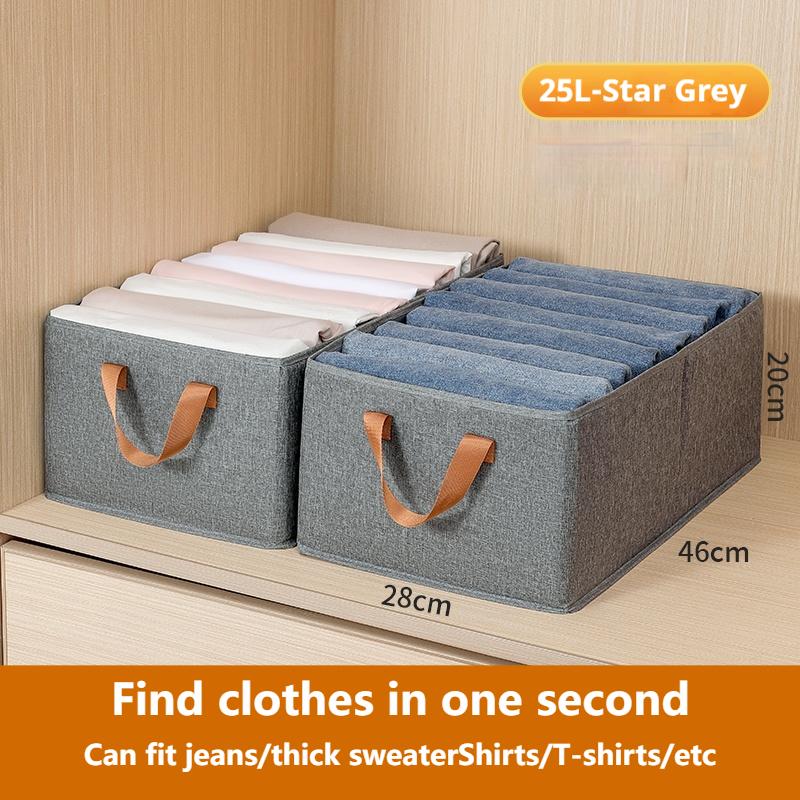 Большая вместимость пыленепроницаемого ящика для хранения складной нетканый ящик для хранения нижнего белья с ручкой для спальни гостиной экономит место
