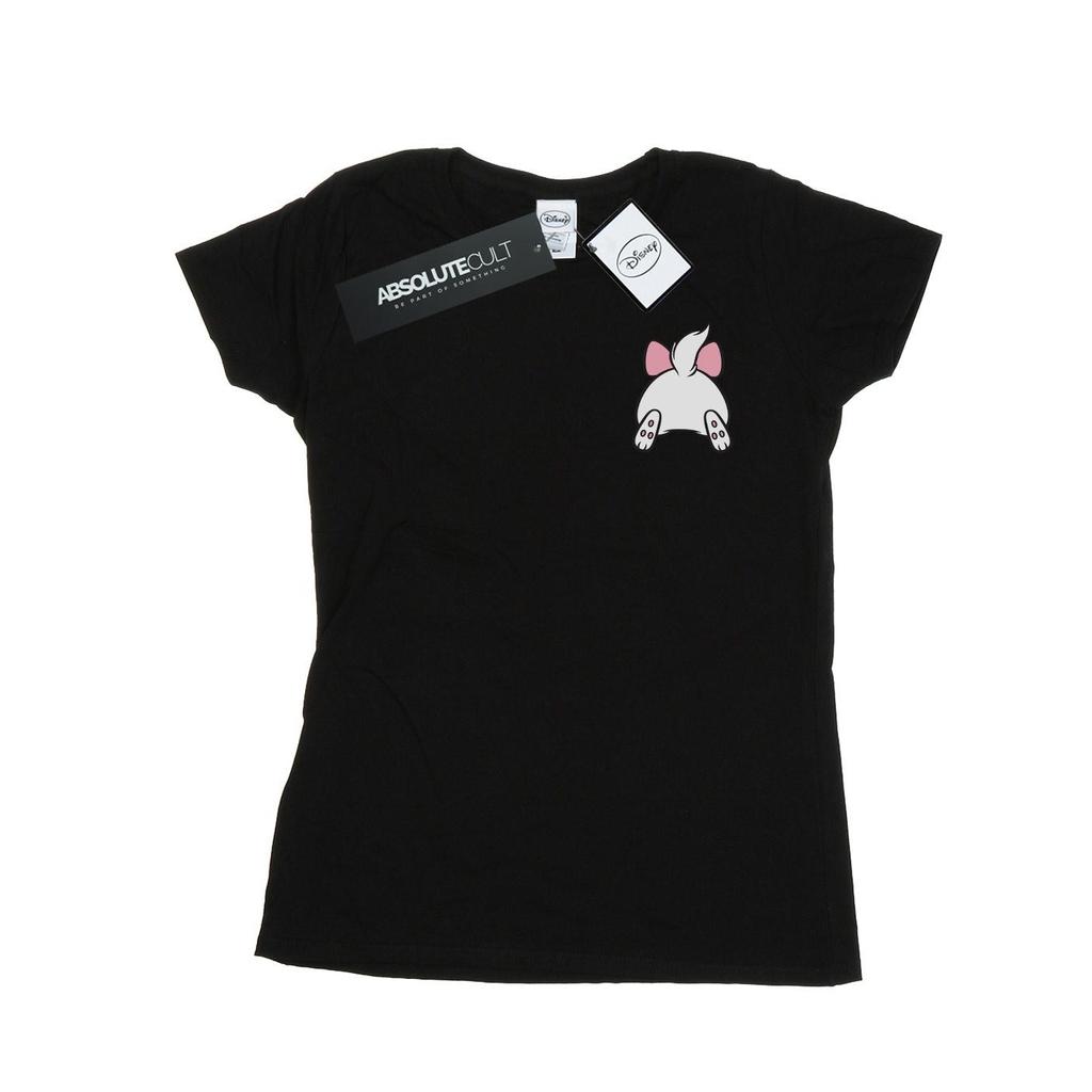 Disney Womens/Ladies Aristocats Marie Backside Breast Print Cotton T-Shirt