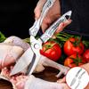 Многофункциональные кухонные ножницы для барбекю из нержавеющей стали, бытовые, прочные, для резки куриных костей