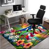 1PC Custom Name Frog Flag Dominoes Theme Floor Mat Ideal for Living Room, Game Rooms, Office, Bedroom,Floor Mat Playful Design